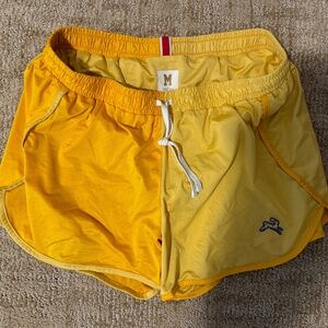 Tracksmith - W's Relay Shorts - Yellow/Light Yellow - M